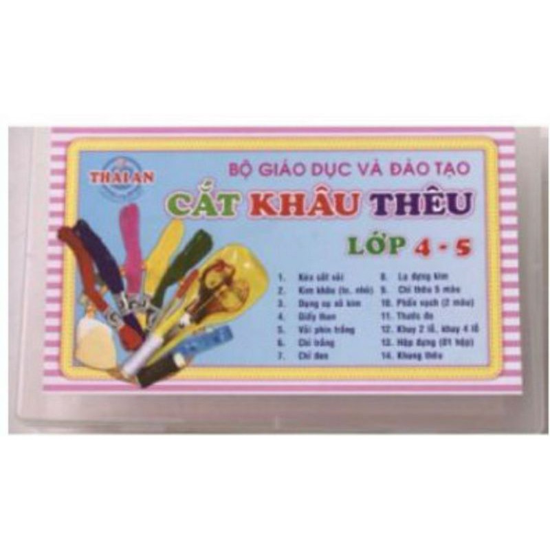 Bộ Cắt Khâu Thêu Lớp 4 và lớp 5