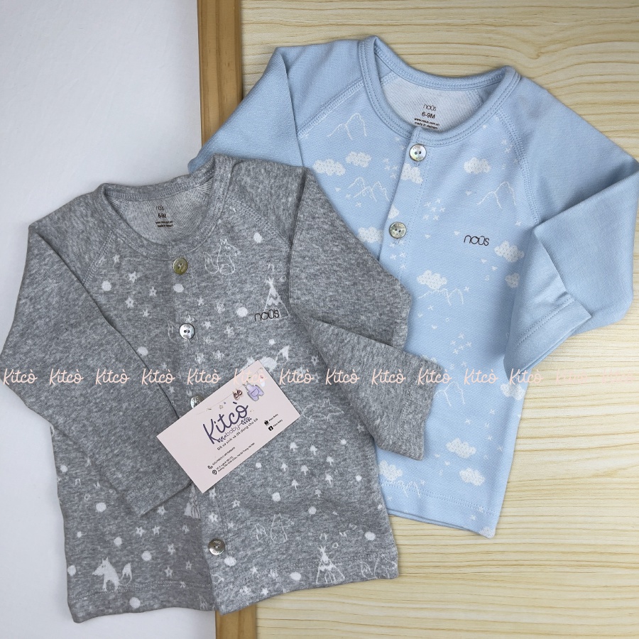 NOUS Bộ cài thẳng dài tay chất Nu Velours