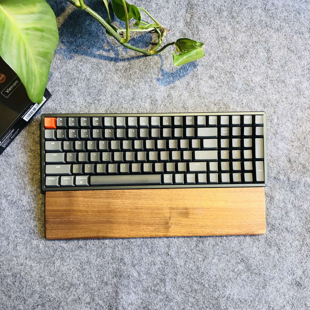 Bàn phím cơ không dây Keychron K4 Ver 2 Hotswap Led RGB - Tặng kèm kê tay gỗ óc chó