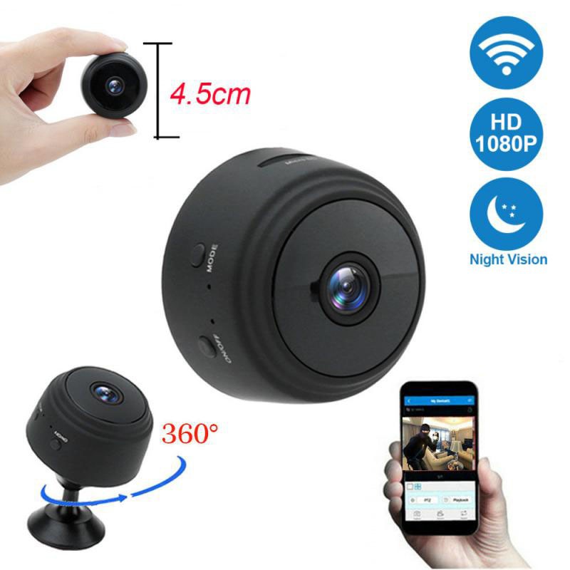 Camera không dây A9 HD 1080P / Camera web A9 / xoay 360 độ / Camera an ninh không dây WiFi mini / Hỗ trợ thẻ TF | BigBuy360 - bigbuy360.vn