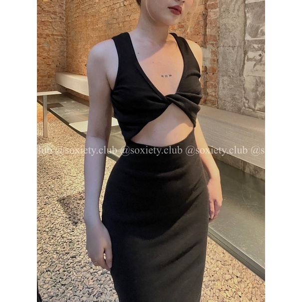 [HÌNH THẬT] Đầm dài xoắn cực trendy hot hit xinh xĩu  D05