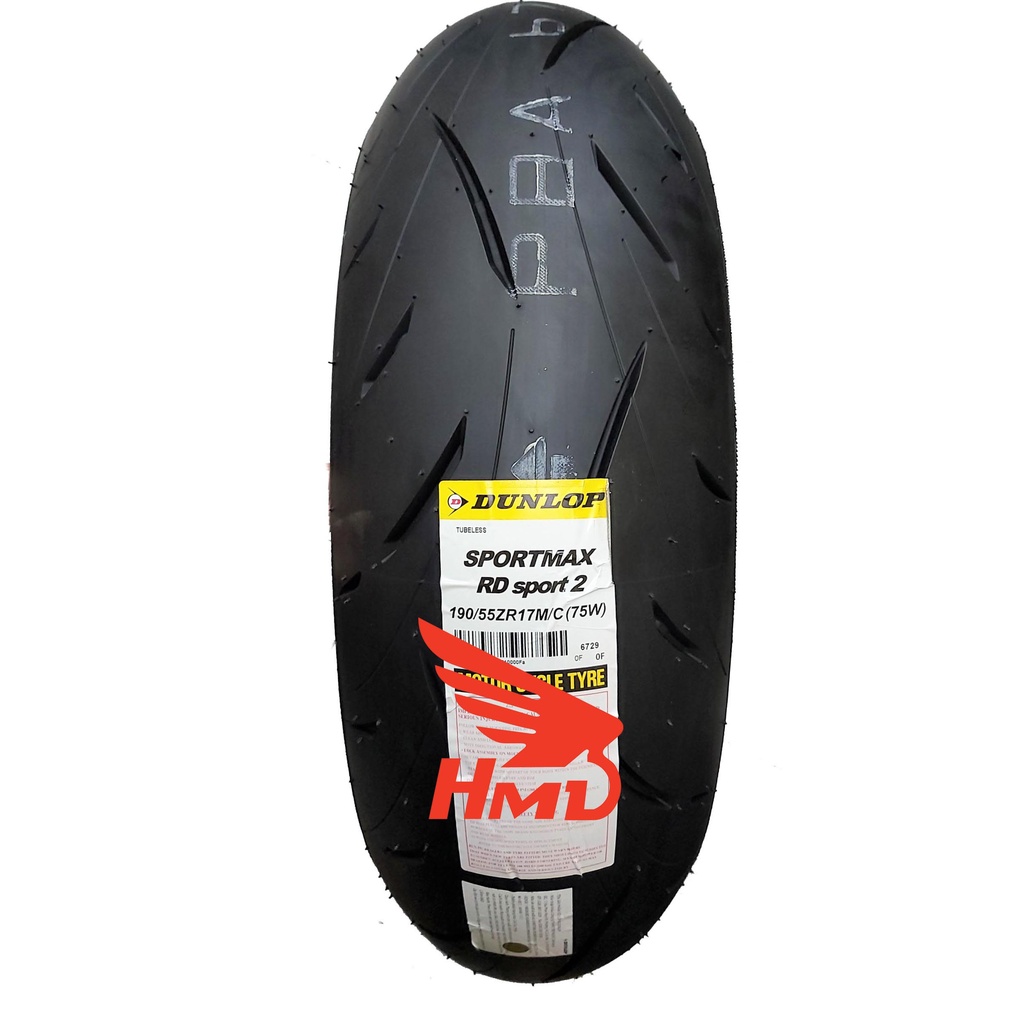 Lốp/vỏ xe 190/55ZR17 Sportmax RD Sport 2 TL Dunlop Nhật