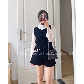 Set sơmi gile kèm quần short