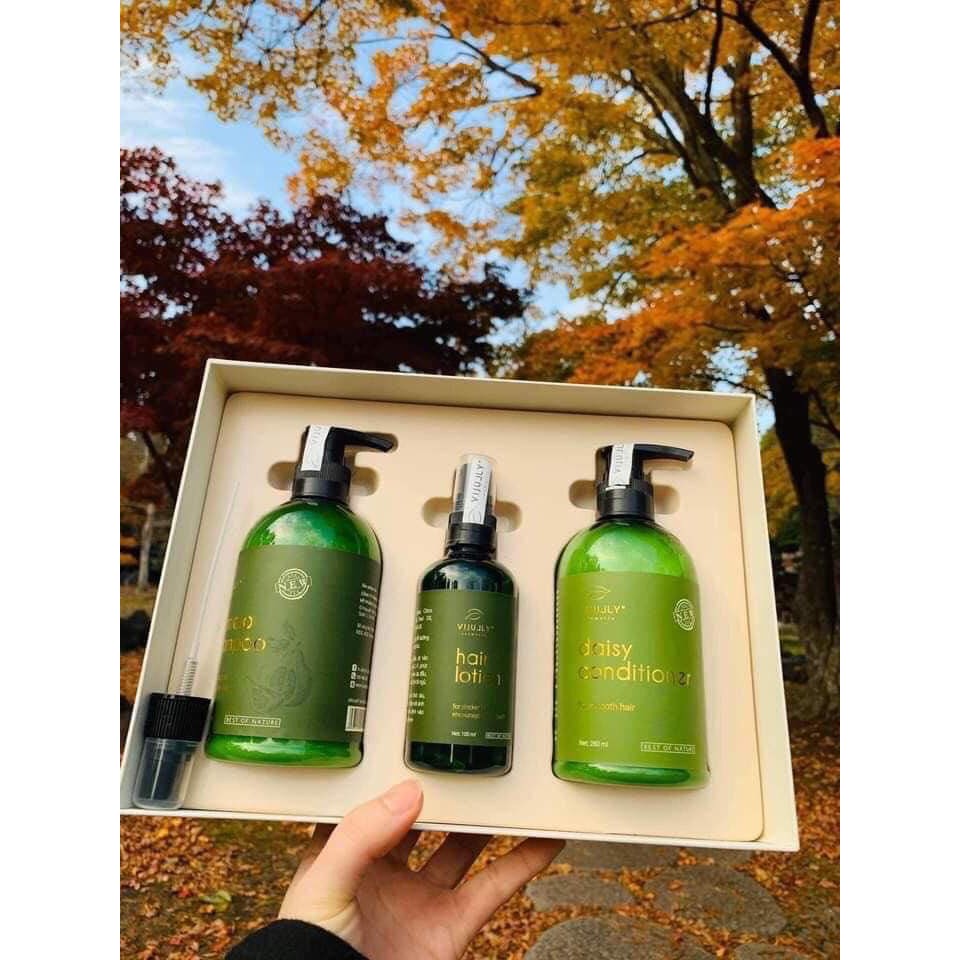 [TẶNG PHẤN TRANG ĐIỂM] Combo bộ 3 XỊT,XẢ,GỘI Vijully giúp chăm sóc tóc chắc khỏe, ngăn giảm rụng tóc TẶNG BAO LÌ XÌ | BigBuy360 - bigbuy360.vn