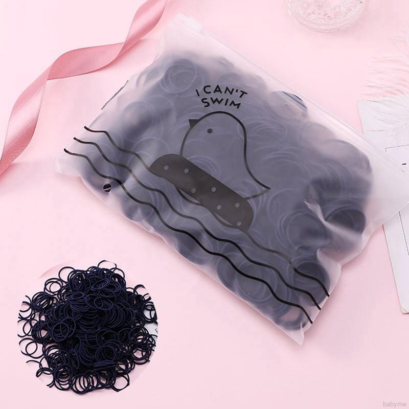 Bộ 100 sợi dây thun buộc tóc đáng yêu cho nữ