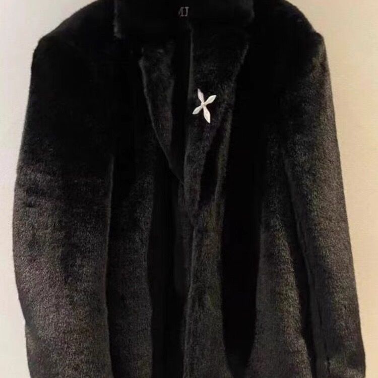 [Giao Ngay] Áo Khoác Giả Lông Chồn Dáng Rộng Dài Vừa Phải Phong Cách Thời Trang Mùa Đông