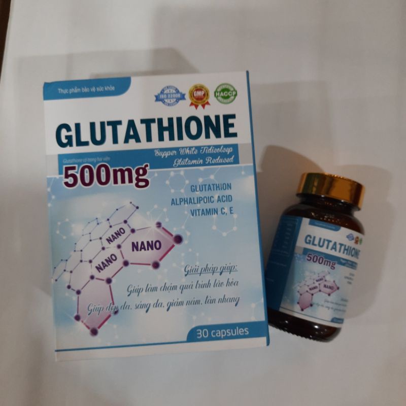 Viên uống trắng da mờ nám Glutathione 500mg - Glutathione Super White - Hỗ trợ làm đẹp da ,tăng cường sinh lý nữ