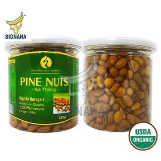 Hạt Thông Mỹ Cao Cấp Hộp 250gr, Thơm Ngon, Giảm Cân, Đẹp Da