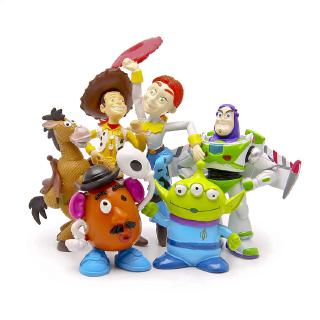 #ReadyStock# 6Pcs/set Buzz Lightyear Toy Story Woody Doll Gift For Kid Toys