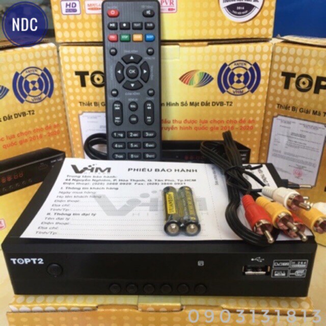 QA Đầu thu mặt đất DVB-T2 TOPT2 (KTS-T2) - HỢP QUY sở hữu BỘ TT&TT 3 16