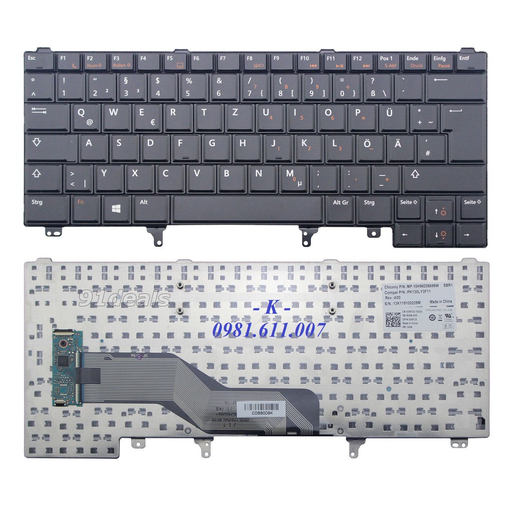 Bàn phím Laptop Dell Latitude E6420 E6430