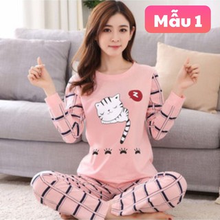 (Có Size Lớn) BỘ ĐỒ NGỦ THU ĐÔNG NỮ SIÊU CUTE
