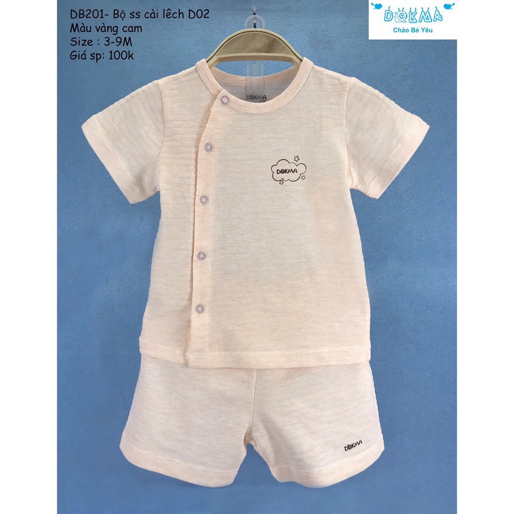 Dokma - Bộ ss cài lệch cho bé 3-9m