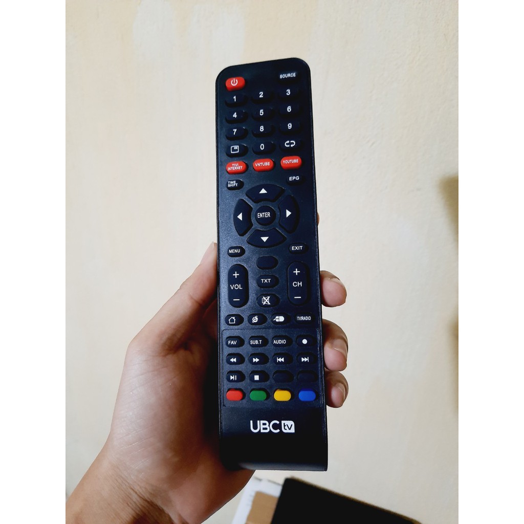 Remote Điều khiển tivi UBC TV các dòng LED/LCD/Smart TV- Hàng mới chính hãng UBC Tặng kèm Pin