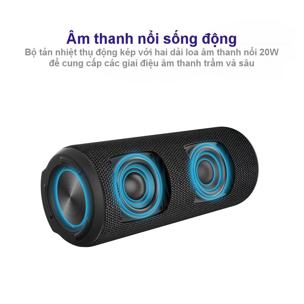 ✪ CHÍNH HÃNG ✪ Loa Bluetooth 5.0 Tronsmart Element T6 Plus công suất 40W, Âm thanh vòm 360, Bass sâu, Chống nước IPX6