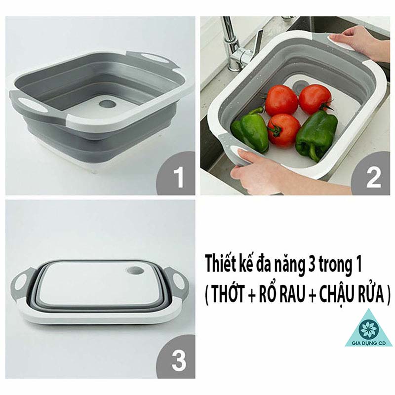 Chậu kiêm thớt đa năng 3 trong 1[CHẬU THỚT]