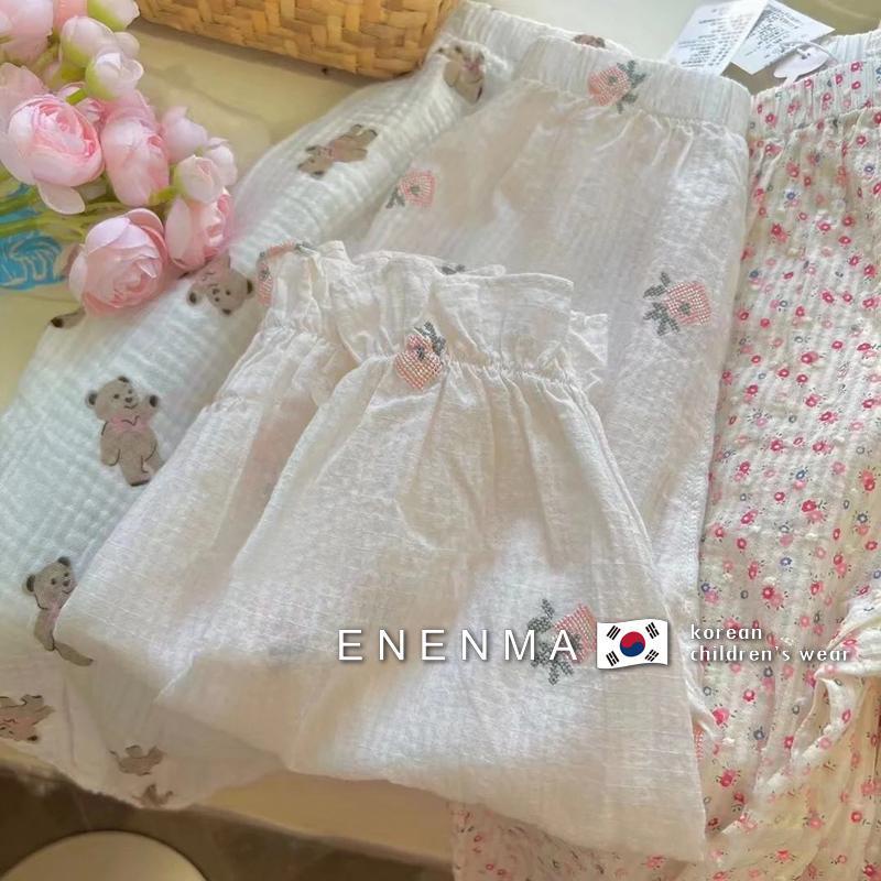 [Babycat] Hàng Có Sẵn Quần In Hoa Nhỏ Chống Muỗi Phong Cách Nhật Hàn Hàn Quốc Thời Trang Mùa Hè Dễ Thương Dành Cho Bé Gái