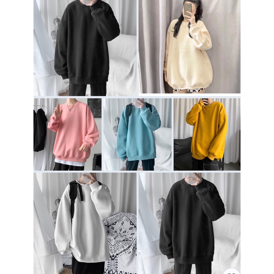 áo sweater trơn các màu