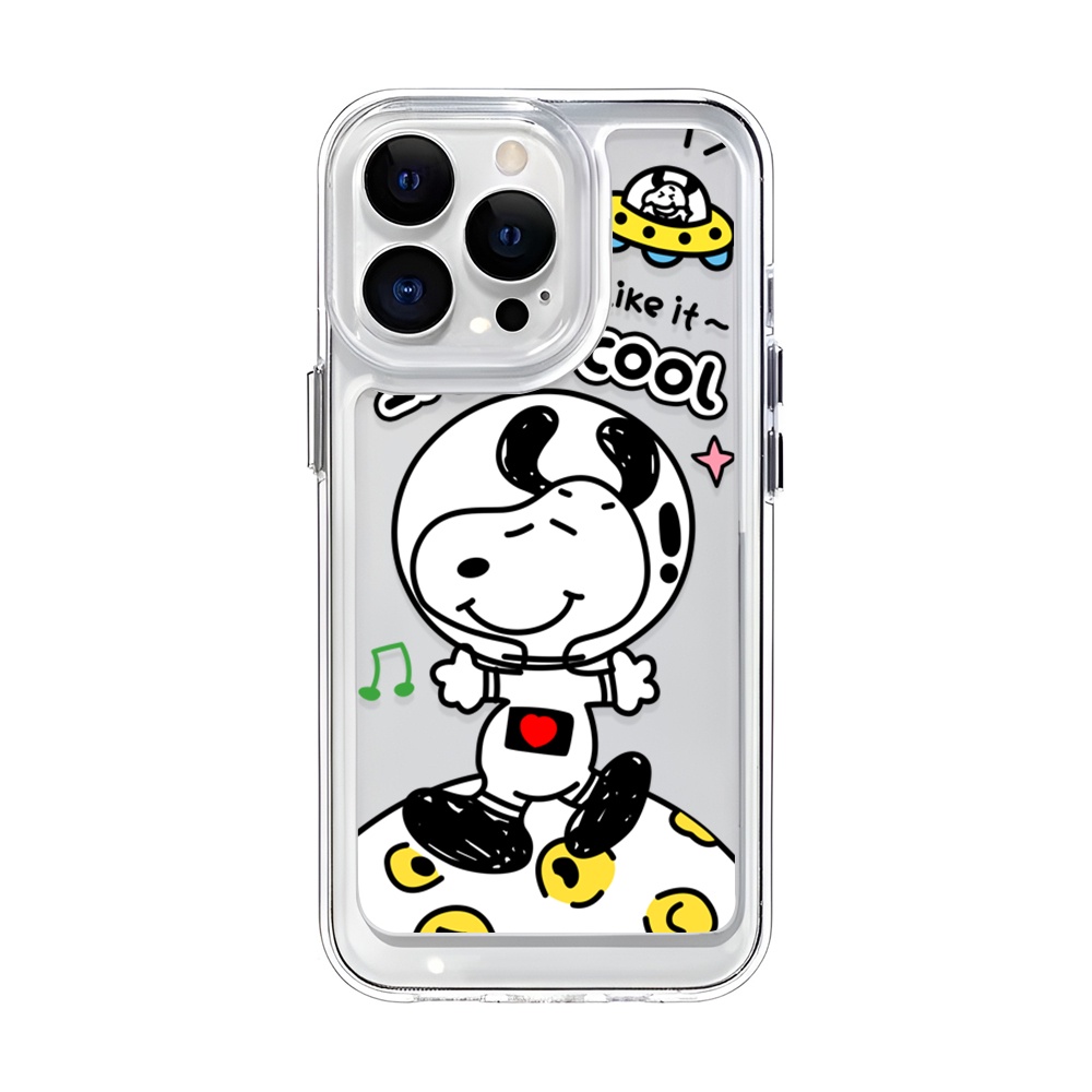 Ốp Điện Thoại Trong Suốt Hình snoopy / Phi Hành Gia Cho iphone 14 Plus 11 13promax 12 7Plus X XS Max 7 8 SE 2020