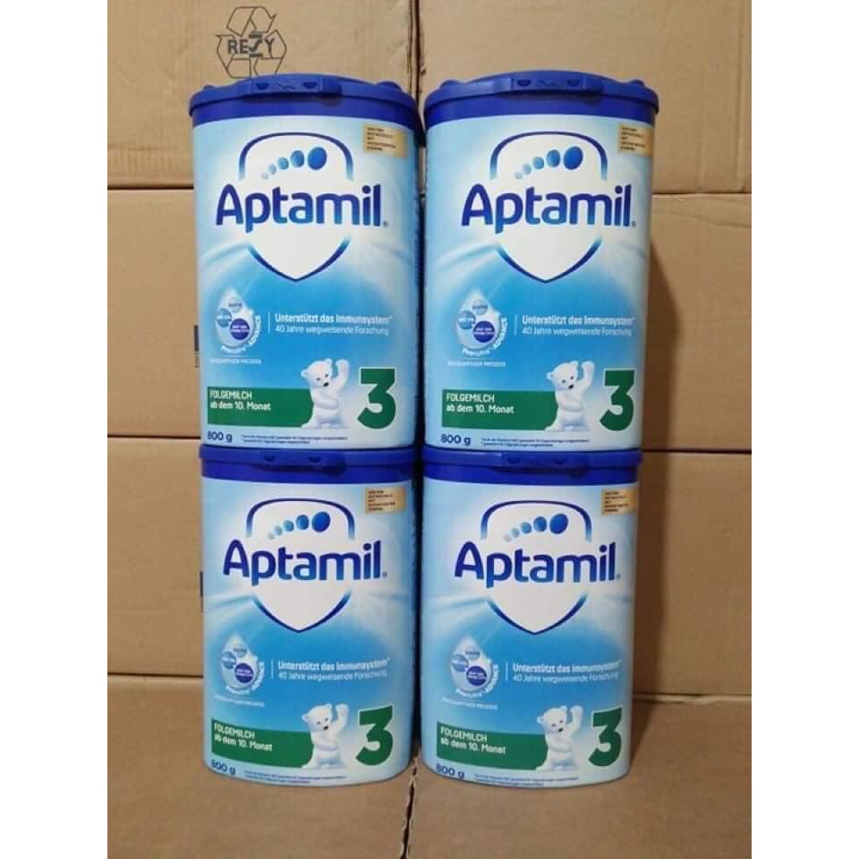 [DATE XA] Sữa Bột APTAMILK  ĐỨC 800gr SỐ 1,2,3 Hàng Air, Aptamil Hộp Cao Xanh