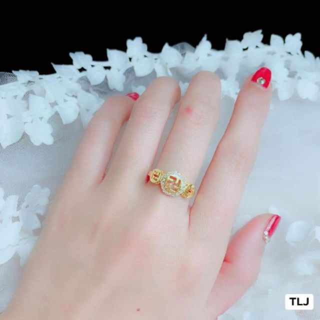 Combo bộ trang sức lắc tay Kim tiền và nhẫn kim tiền hút tài lộc