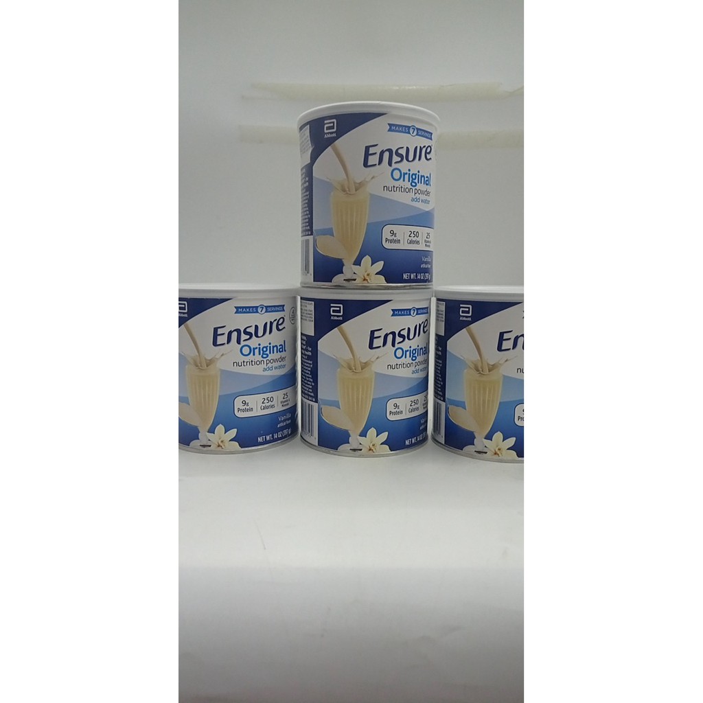 DATE 2025- COMBO 4 LON Sữa Ensure ORIGINAL 397g Mỹ CHÍNH HÃNG MỚI NHẤT