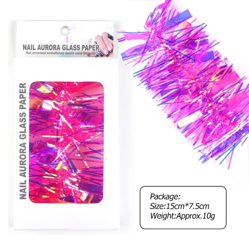 Dây bóng kính gắn móng nail