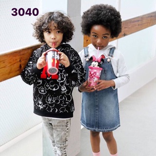 Áo hoodie nỉ bông hoạ tiết Mickey chữ M