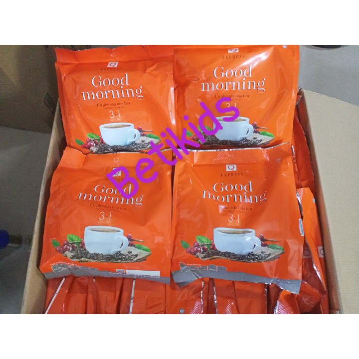 Cafe Good Morning 3in1 Trần Quang 24goi x 20g ( 21gói/ thùng)
