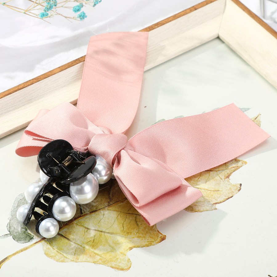 Kẹp Tóc Hình Nơ Đính Ngọc Trai Thời Trang Cho Nữ