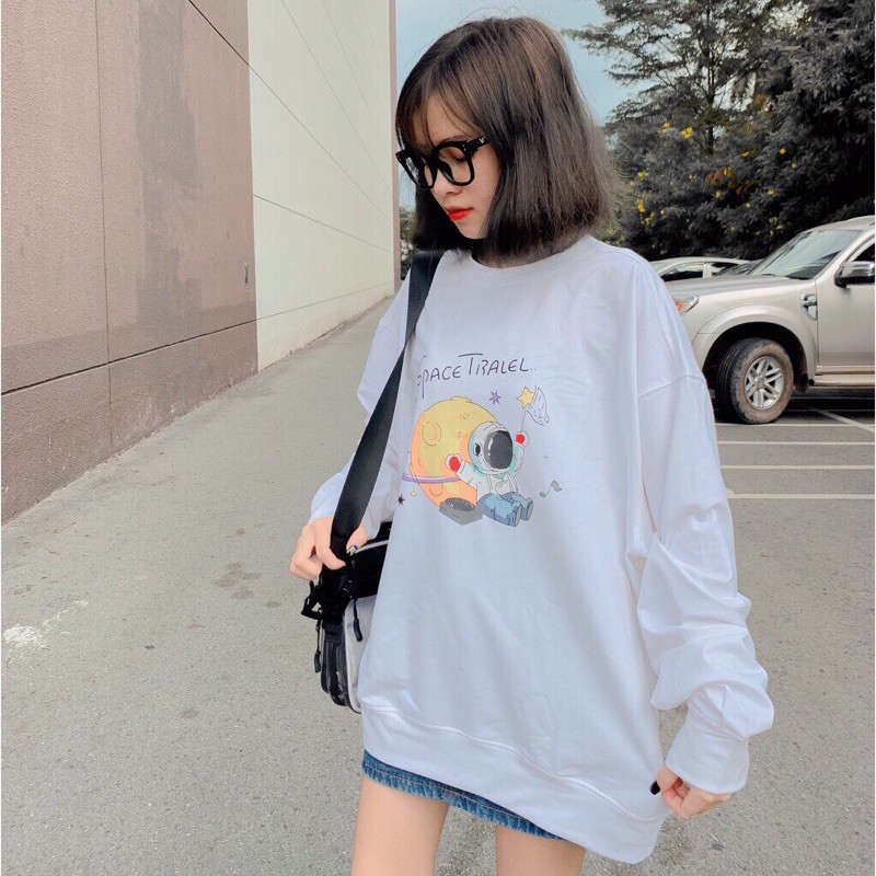 [RẺ VÔ ĐỊCH ] Áo Sweater Space Tralel chui đầu cổ tròn (ẢNH THẬT )