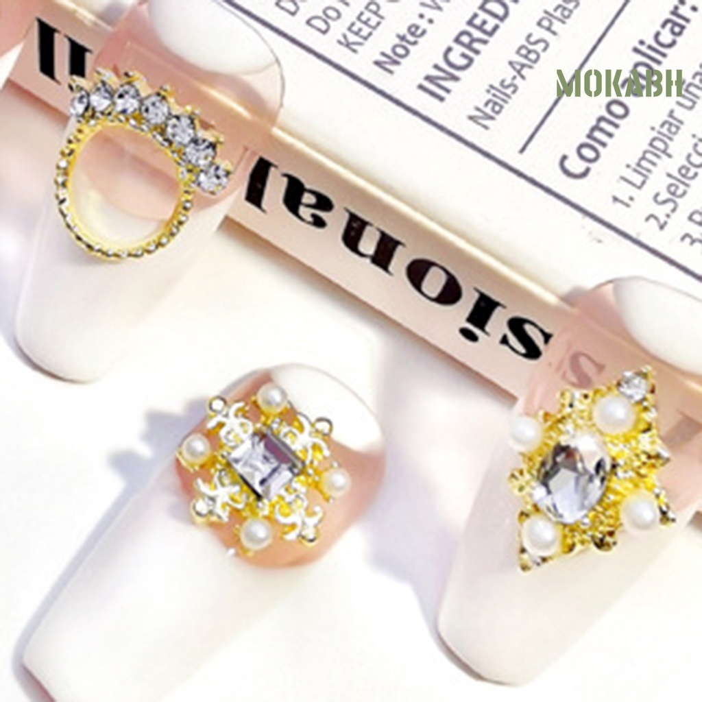 Túi 10 Hạt Kim Cương Giả 3D Tự Trang Trí Móng Tay Sáng Tạo