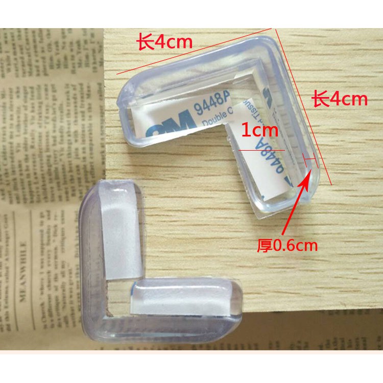 Bịt góc bàn silicon bảo vệ an toàn cho bé chống va đập tặng kèm siêu băng dính 3M