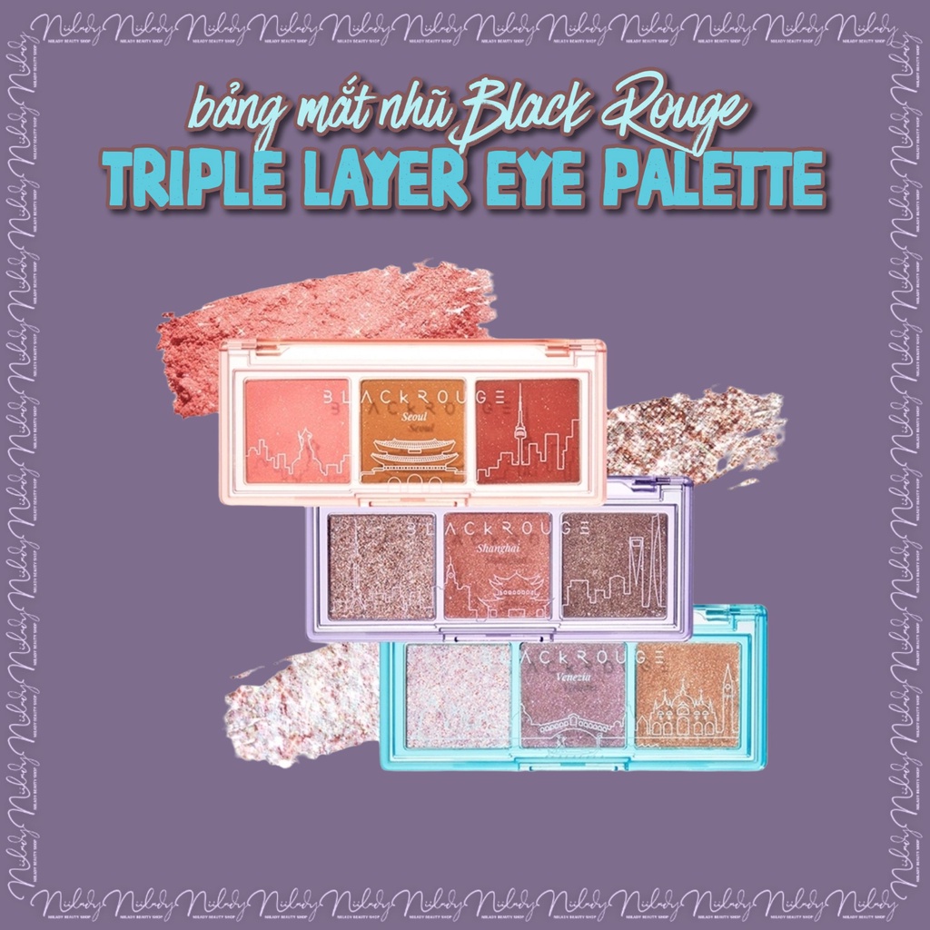 Bảng mắt Black Rouge Triple Layer Eye Palette