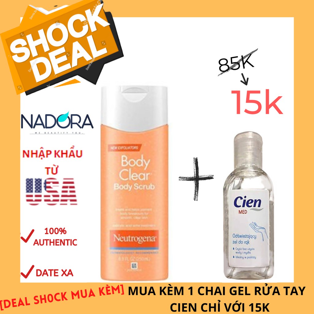 Sữa Tắm Làm Sạch Mụn Cơ Thể - Neutrogena Body Clear Scrub