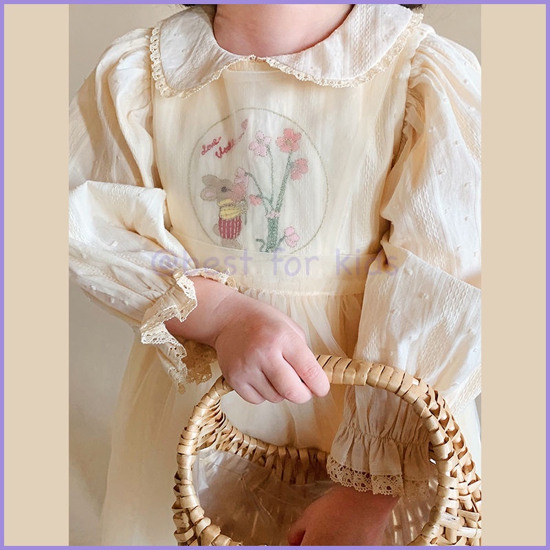 Đầm Công Chúa Cổ Búp Bê Thời Trang Mùa Hè Dành Cho Bé Gái 202