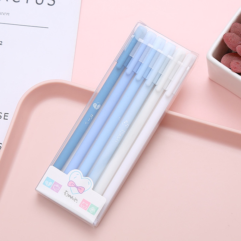 Set 6 bút bi mực đen ngòi 0.5mm dành cho học sinh