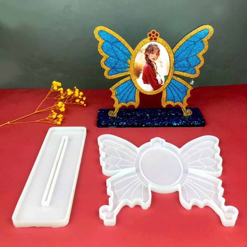 Khuôn Silicone Làm Khung Ảnh Hình Bươm Bướm