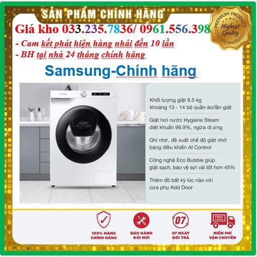 Máy Giặt Samsung Inverter 8Kg WW80T3020WW/SV- Mới Chính Hãng 100%