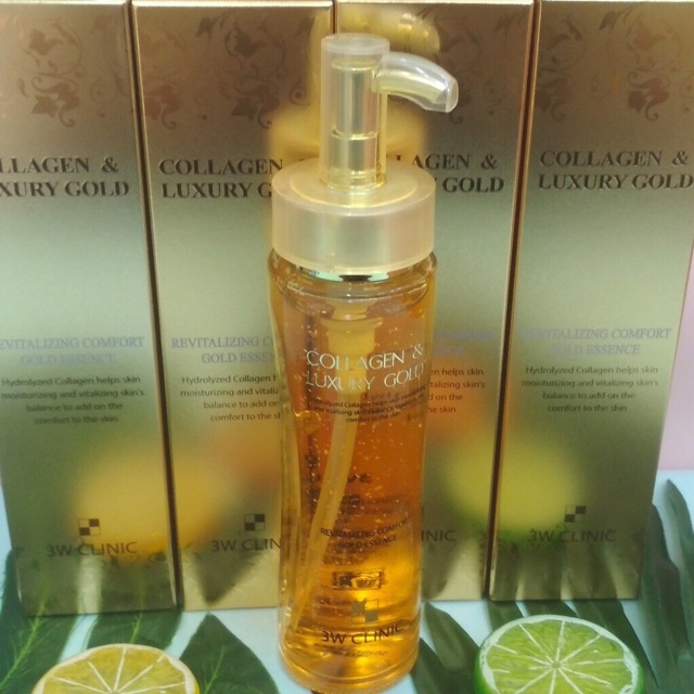 TINH CHẤT DƯỠNG DA VÀNG 24k ESSENCE 3WCLIC - 3W CLINIC COLLAGEN & LUXURY GOLD REVITALIZING