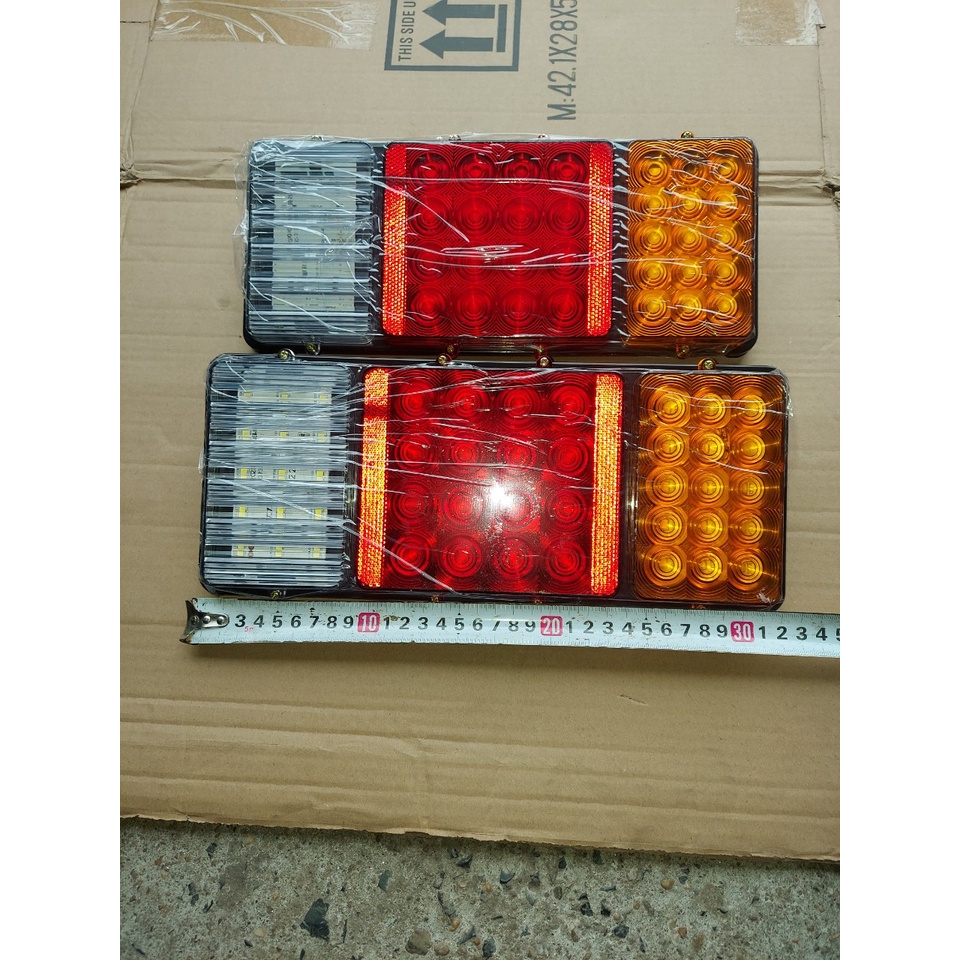 Đèn hậu xe tải, đèn hậu 3 khoang led 2003A điện 12v và 24v