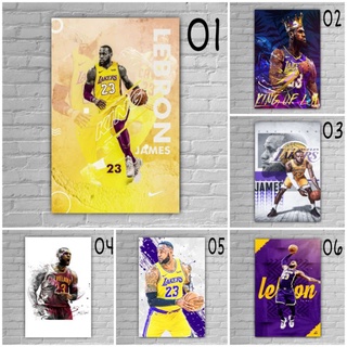 Áp Phích Treo Tường Lebron JAMES / NBA / Không Khung.