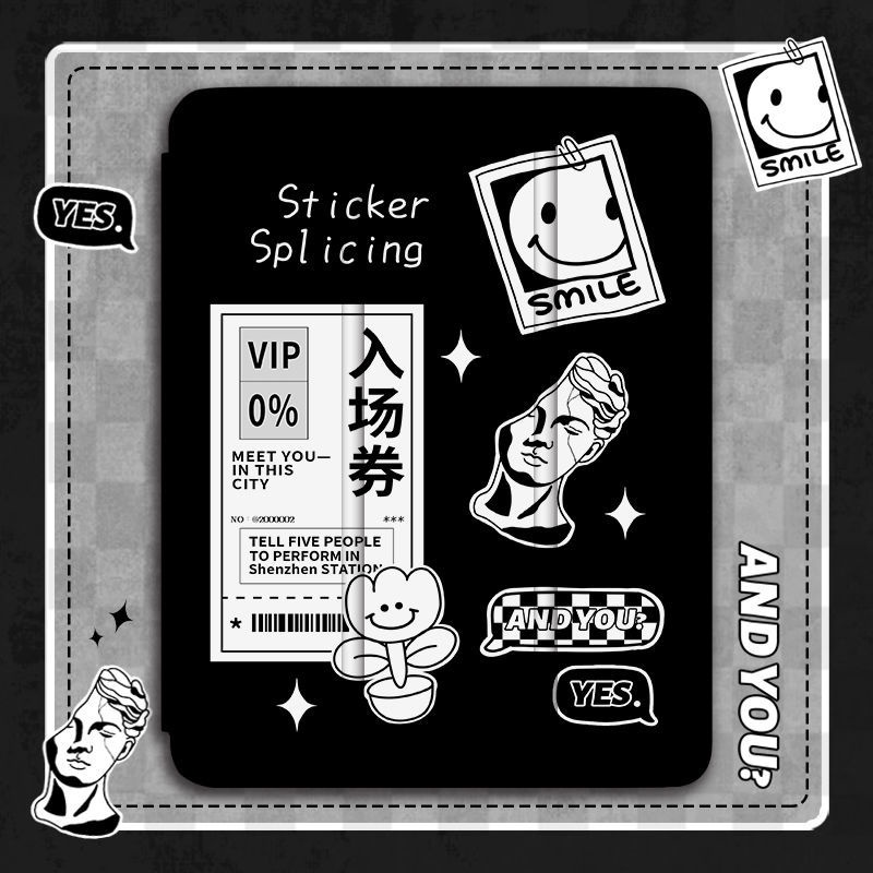 Ốp Máy Tính Bảng Gập Ba Khúc Có Khe Đựng Bút Cho Ipad Air 5 5 / 6 / 7 / 8 / 9th Gen Mini4 / 5 / 6 Air1 / 2 / 3 / 4 / 5 Pro 10.5 '' 11 '' 12.9 '' 2018 2020 2021