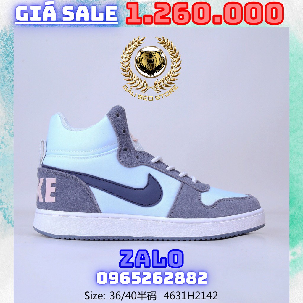 Order 2-3 Tuần + Freeship Giày Outlet Store Sneaker _Nike Court Borough Mid Prem MSP: gaubeostore.shop
