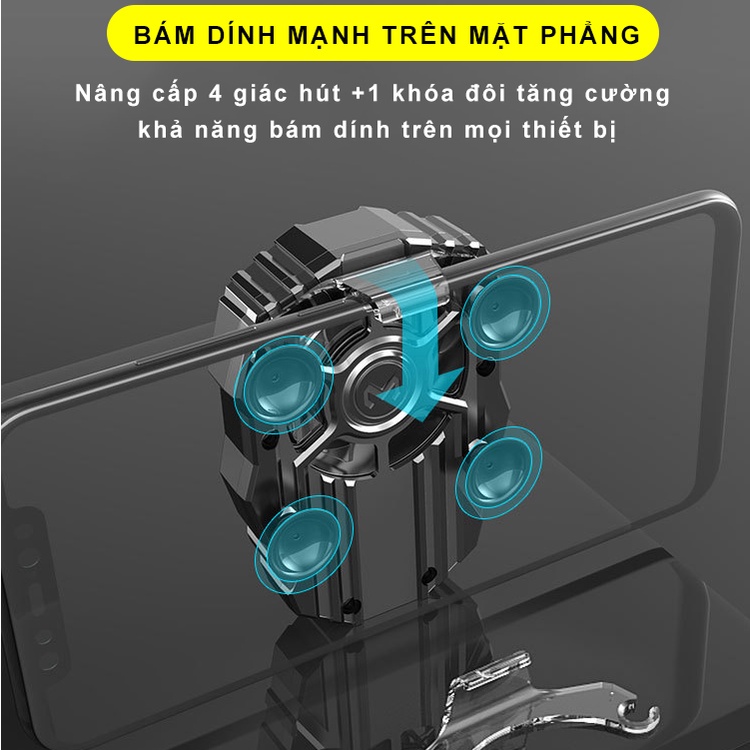 Quạt tản nhiệt gaming cho điện thoại MEMO FL01 | RGB | 500 mAh | Công nghệ làm mát lốc xoáy làm mát hạ nhiệt nhanh