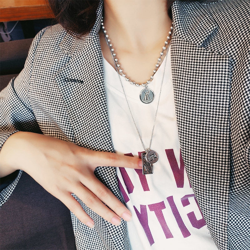 Dây chuyền nhiều lớp phong cách hiphop thời trang