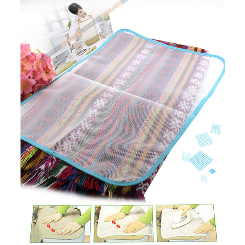 Tấm Lưới Là Ủi Y Phục Dùng Lót Dưới Bàn Là Bàn Ủi Quần Áo Bảo Vệ Chất Lượng Sợi Vải [SIZE LỚN 40x60]