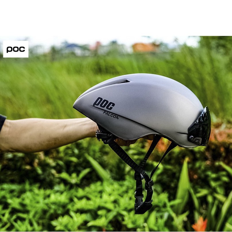 NÓN THỂ THAO POC FALCON MÀU XÁM BẠC TẶNG TÚI VÀ HỘP