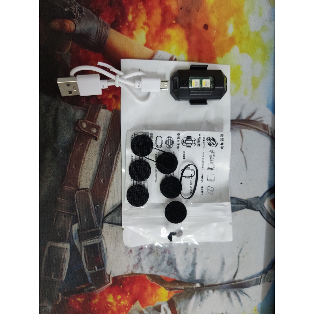 Đèn Nháy Cảnh Báo Ban Đêm- Giao hàng Nhanh - 32 chế độ Nhấp Nháy + 7 màu