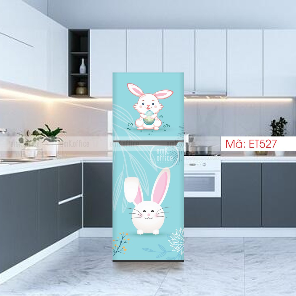 Decal dán tủ lạnh, miếng dán tủ lạnh mẫu cute - CB1